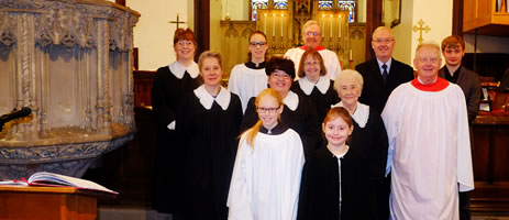 Photo of the choir at St Paul's Church Winlaton